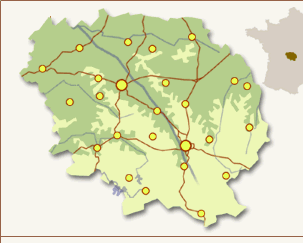 Carte de la Creuse Limousin